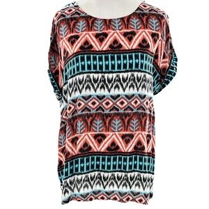 Tribal Print Women's Top - Multicolor